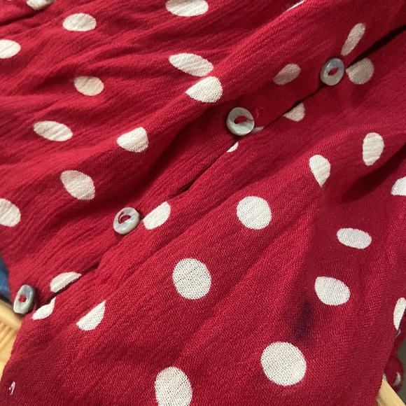 Free People Women’s Beautiful Polka Dot Maxi Dress - Picture 11 of 11